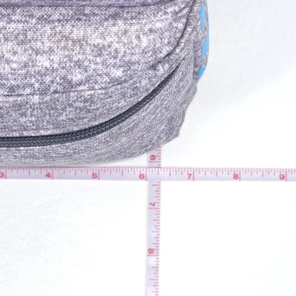 adidas Santiago‎ 2 Insulated Lunch Bag Gray Three Stripe Brand Full Zip Colorful